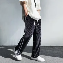 

The new 2022 loose board ancient vintage fashion leisure trousers men's summer straight leg pants, casual pants