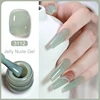Clou Beaute Transparent French Gel Polish Translucent Nude Pink Red Jelly Glass Milky White Varnish Rainbow Color Nail Art 4