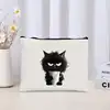 2PC Cute Kitten Cat Pattern Printed Women Shoulder Bag Kawaii Shopper Shopping Canvas Bag Shoulder Bag Fashion Girl Handbags 3