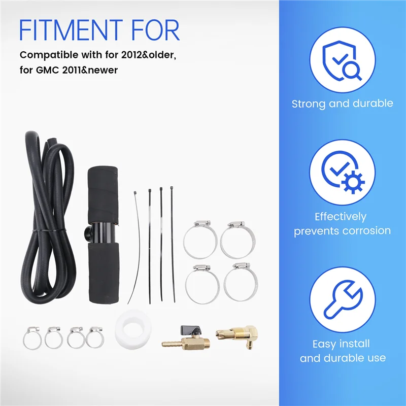 A60E-11025 Diesel Installation Kit,For Gravity Fueled Auxiliary Fuel Tank And Newer Models With 1&frac12;Inch Fill Line,For Diesel