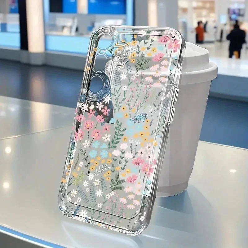 Floral Pink Bowknot Fashion Silicone Phone Case Cover