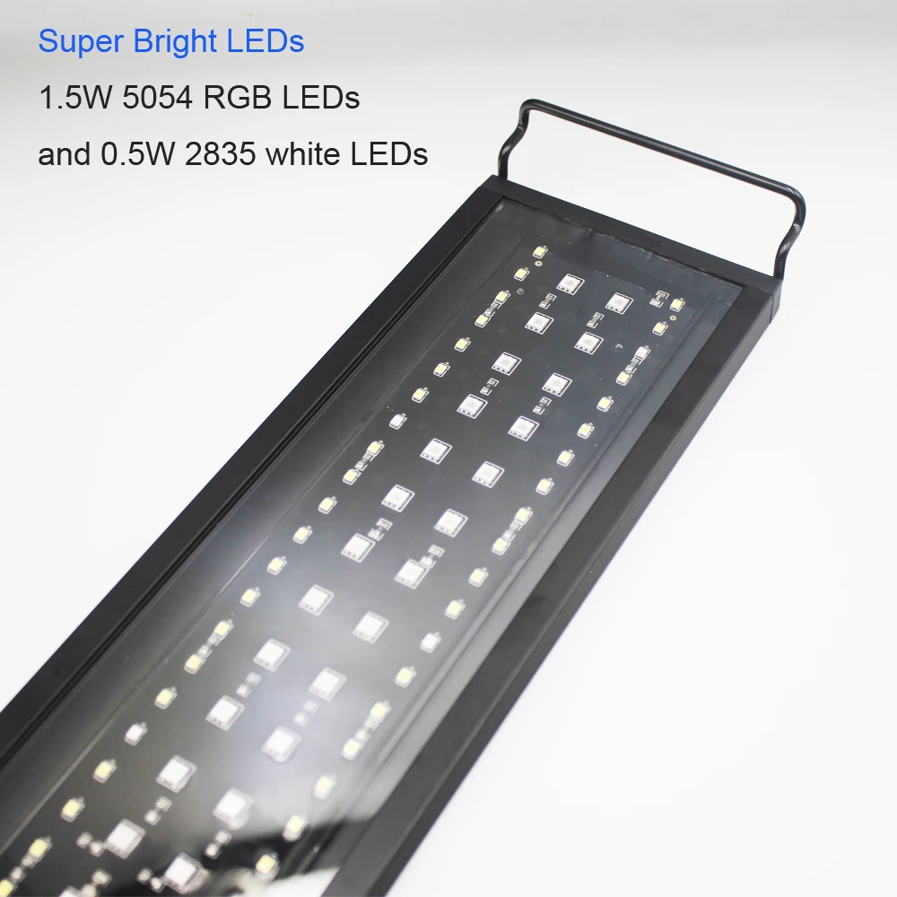 LED Aquarium Light with Timer Extendable Brackets, Full Spectrum, Fish Tank  Light, Freshwater and Seawater Reptiles, 24-48in - AliExpress, image size:1000x1000