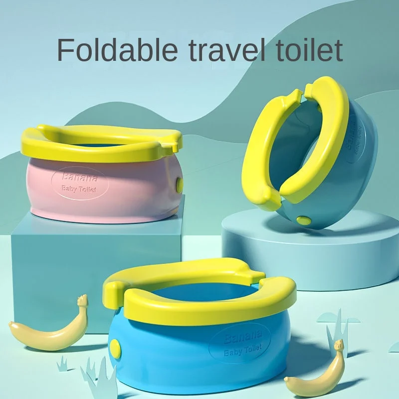 Children's Portable Foldable Small Toilet for Outdoor Use Male and Female Baby Car Emergency Toilet Travel Basin Urinal 2