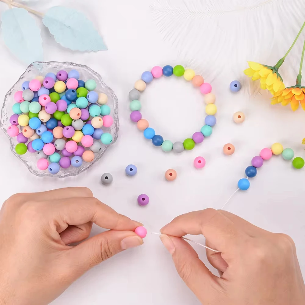 12MM Silicone Round Beads 20/50/100pcs Choose Jewelry Making To Make Bracelets DIY Keychain Necklace Jewelry Accessories silicon beads silicone beads beads for jewelry making jewelry accessories