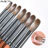 KADS 1pc Kolinsky Sable Acrylic Brush UV Gel Carving Pen Brush Liquid Powder DIY Nail Drawing Flat Round Red Wood Nail Art Brush 1