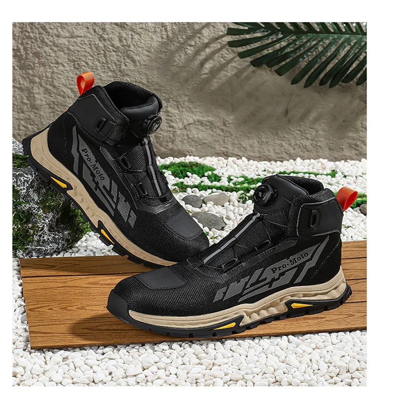 Boots For Motorcyclist Man Motorcycle Shoes Botas Moto Wear-Resistant Men's Motorcycle Shoes Men's Riding boo