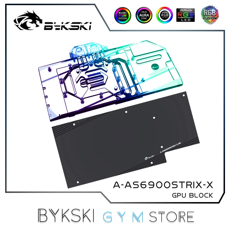 Bykski Gpu Block Use For Asus Rog-Strix-Lc-Rx6900Xt-O16G-Gaming Video Card Heat Sink,Vga Watercooler A-As6900Strix-X