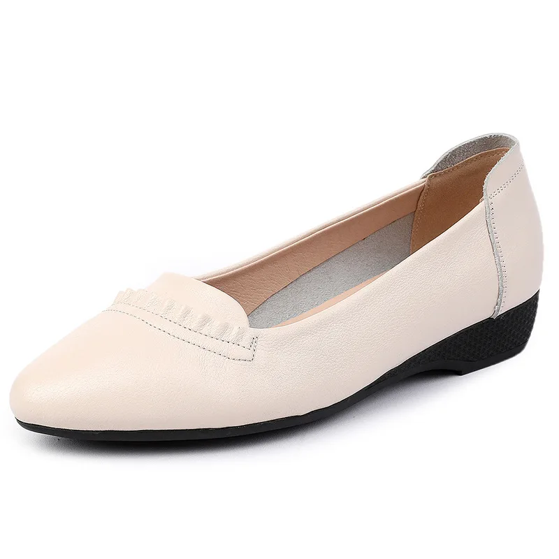 Women Shoes Casual Genuine Leather Spring 2025 New Soft-soled
