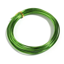Vibrant Multicolor Aluminum Craft Wire for Jewelry Making & Accessories (Green)