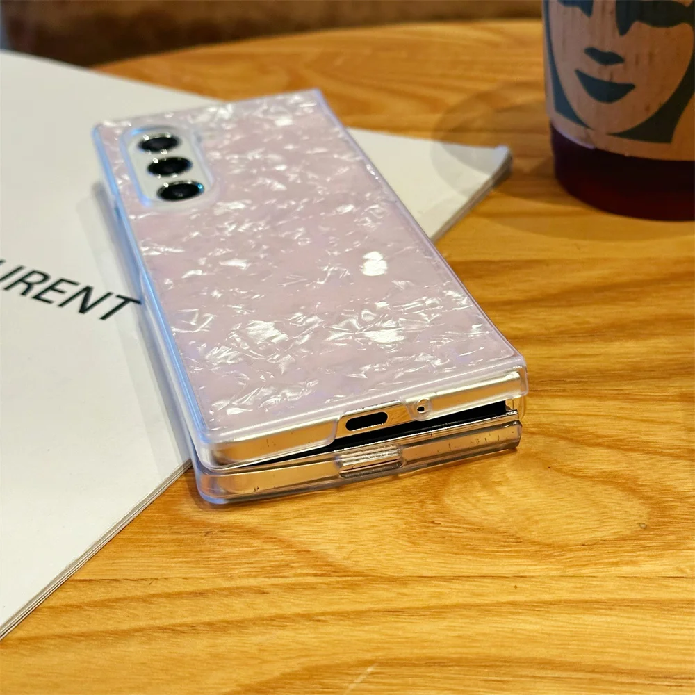Luxurious Aurora Shell Pattern Ultra Slim Acrylic Shockproof Phone Case