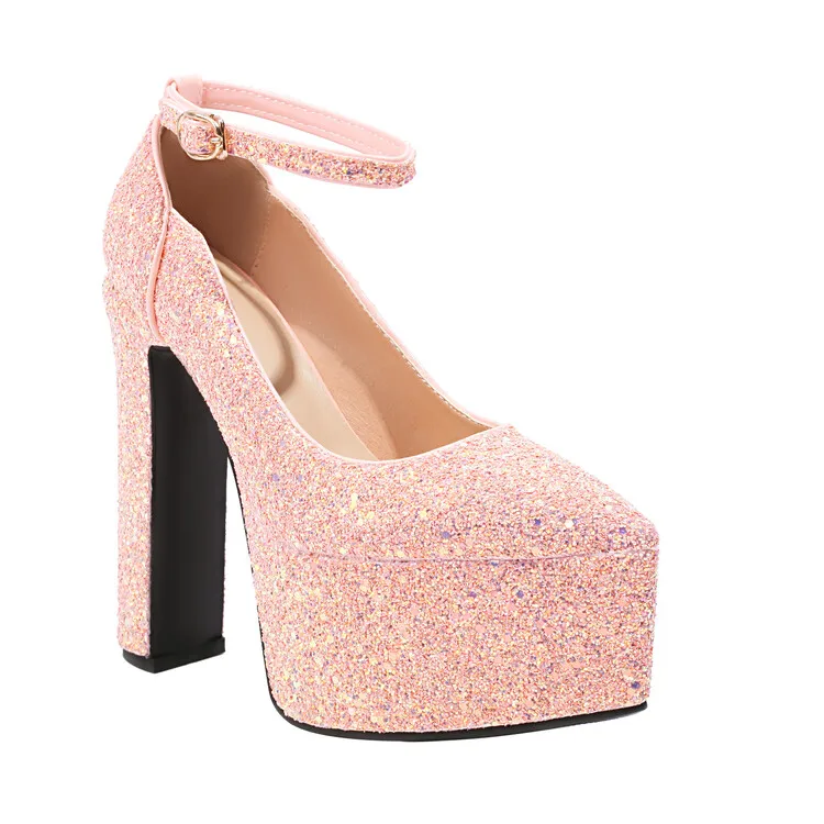 Ochanmeb glitter pumps packaging