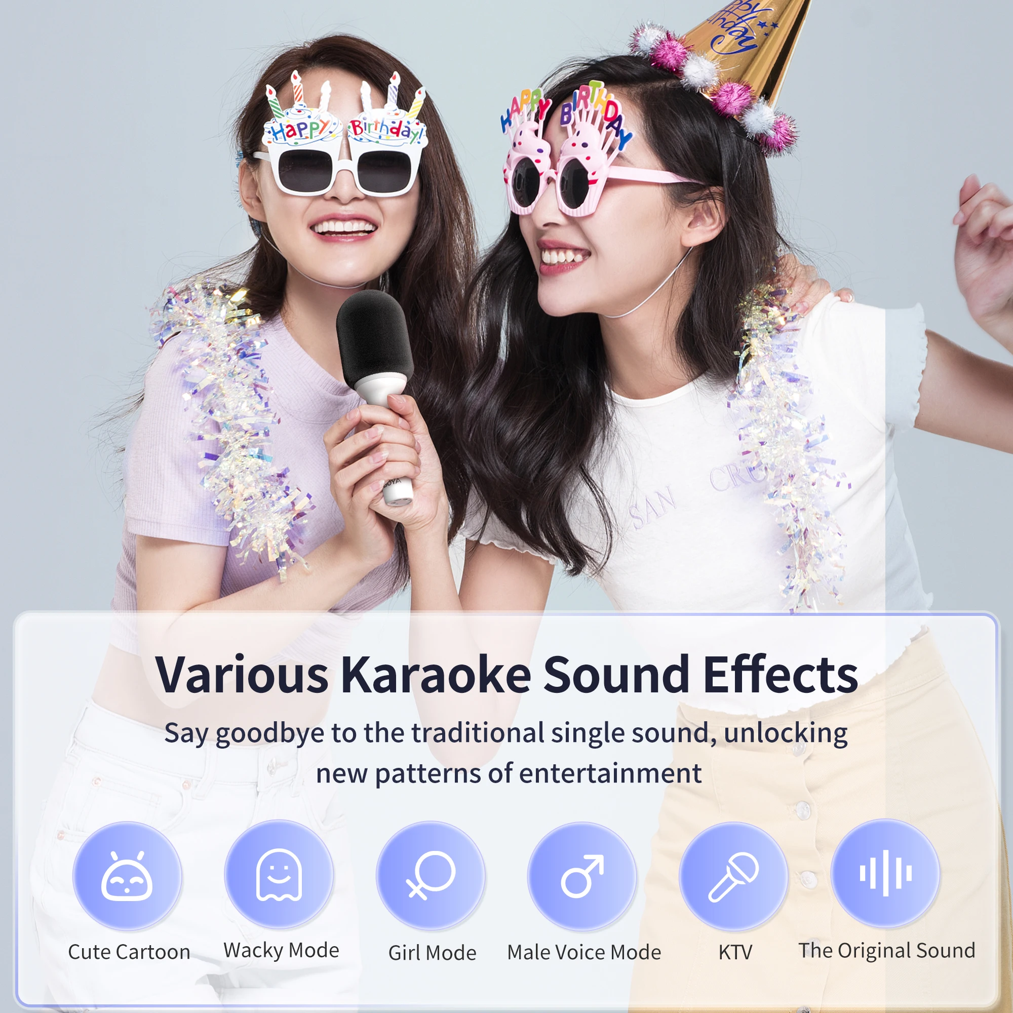 ميكروفون كاريوكي لاسلكي ، ميكروفون محمول باليد ، م...