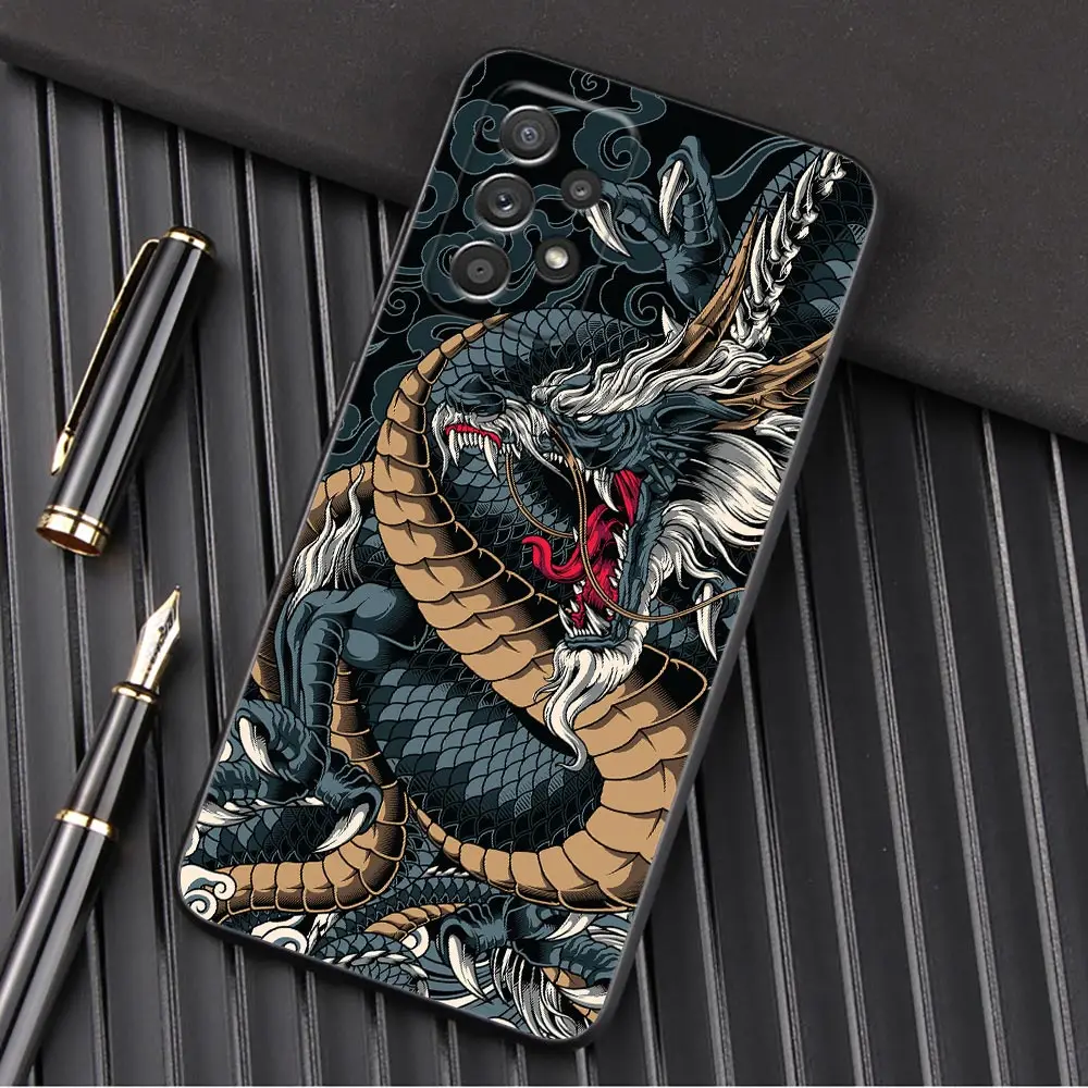 Big Wave Dragon God Sea Soft Phone Case - Elegant and Durable Protection