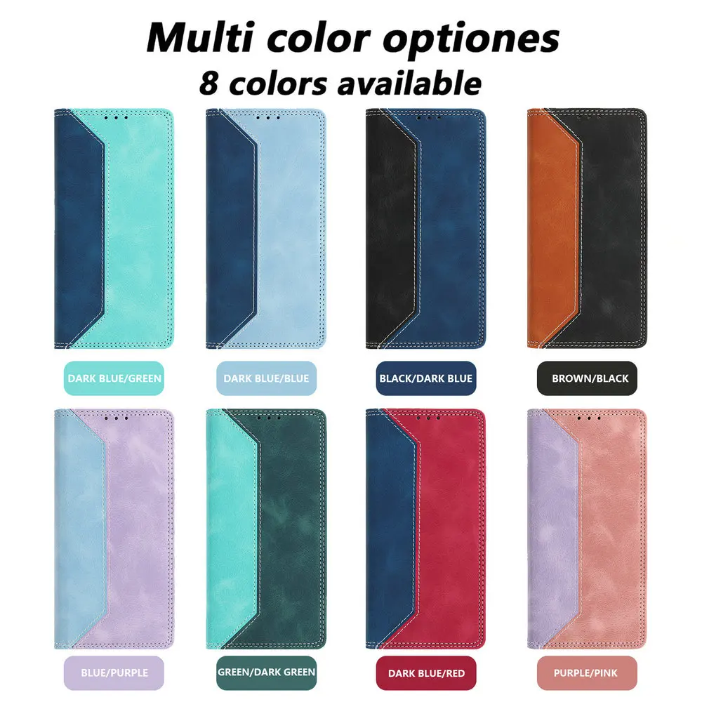 Elegant Magnetic Flip Case with RFID Protection and Leather Finish