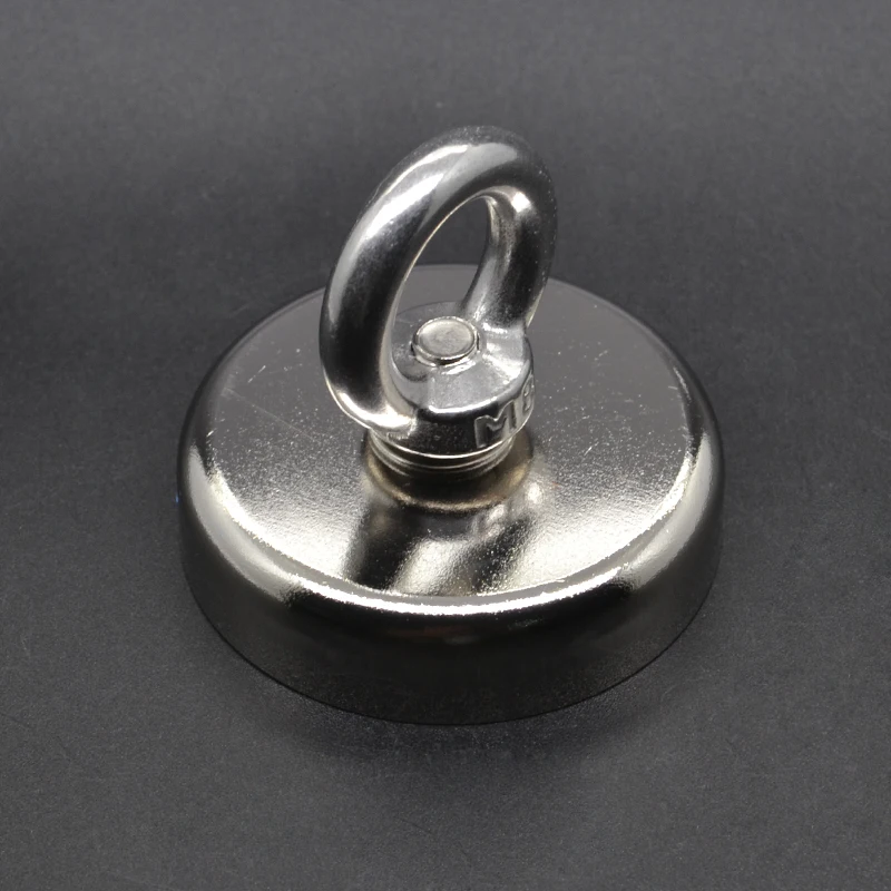 1PC D75 Neodymium magnet powerful fishing magnet deep sea fishing magnet with ring circular search magnetic hook magnet searcher