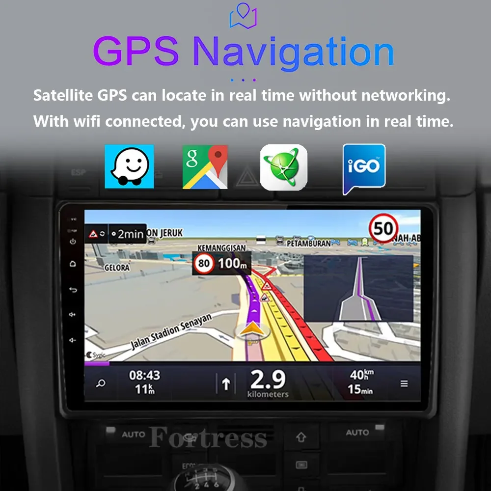 Android 16 Carplay Android Auto 2K pantalla Radio de coche reproductor Multimedia para Audi A4 2 3 B6 B7 S4 RS4 2000-2009 Auto radio Estéreo 3