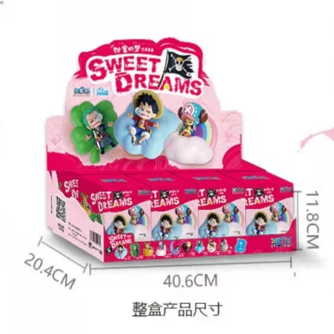Figuras de One Piece con luz de noche y luz LED de Luffy, Zoro, Nami, Sanji, Chopper, serie Sweet Dream, juguetes de adorno para niños y niñas