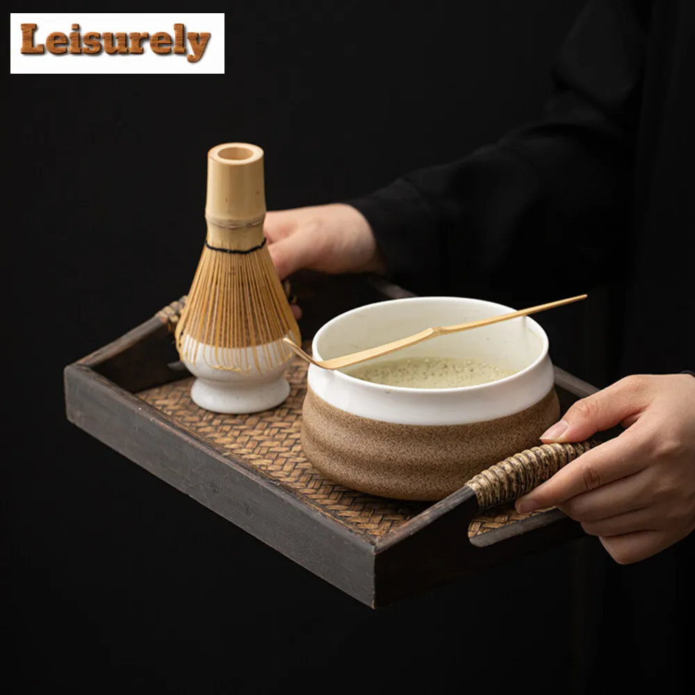 Ceramic Matcha Bowl Porcelain Matcha Mixing Bowl Multipurpose Plain Style Soup Green Tea Cup Japanese Traditional Cup Kitchen