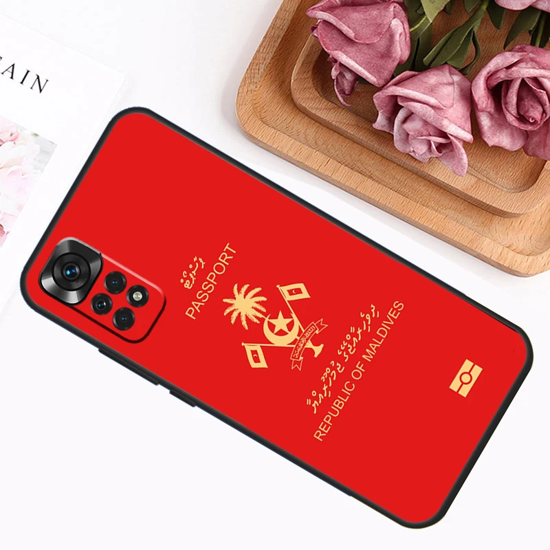 Maldives Map Design Protective Phone Case