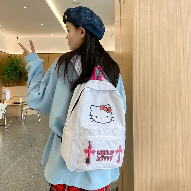 

Новинка, модная школьная сумка, рюкзак Hello Kitty, милый рюкзак, школьная сумка, подарок на день рождения, повседневный рюкзак