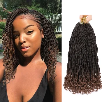 12inch Senegalese Twist Crochet Braid Hair Pre-Circled Twist Braids Goddess Synthetic Braid Hair Perfect for Halloween Christmas 1
