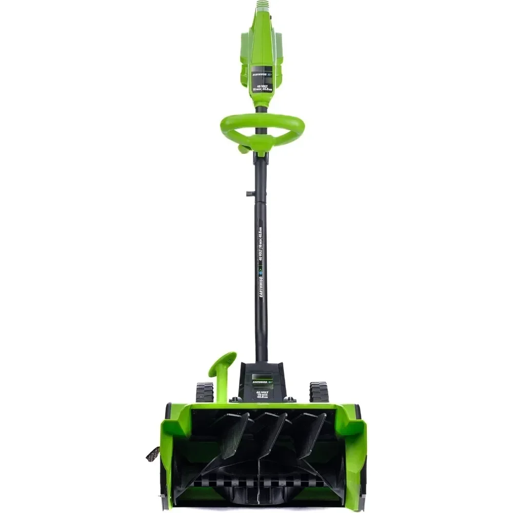 earthwise sn74016 40-volt cordless electric snow shovel, brushless motor, 16-inch width, 300lbs/minute (battery and charger incl
