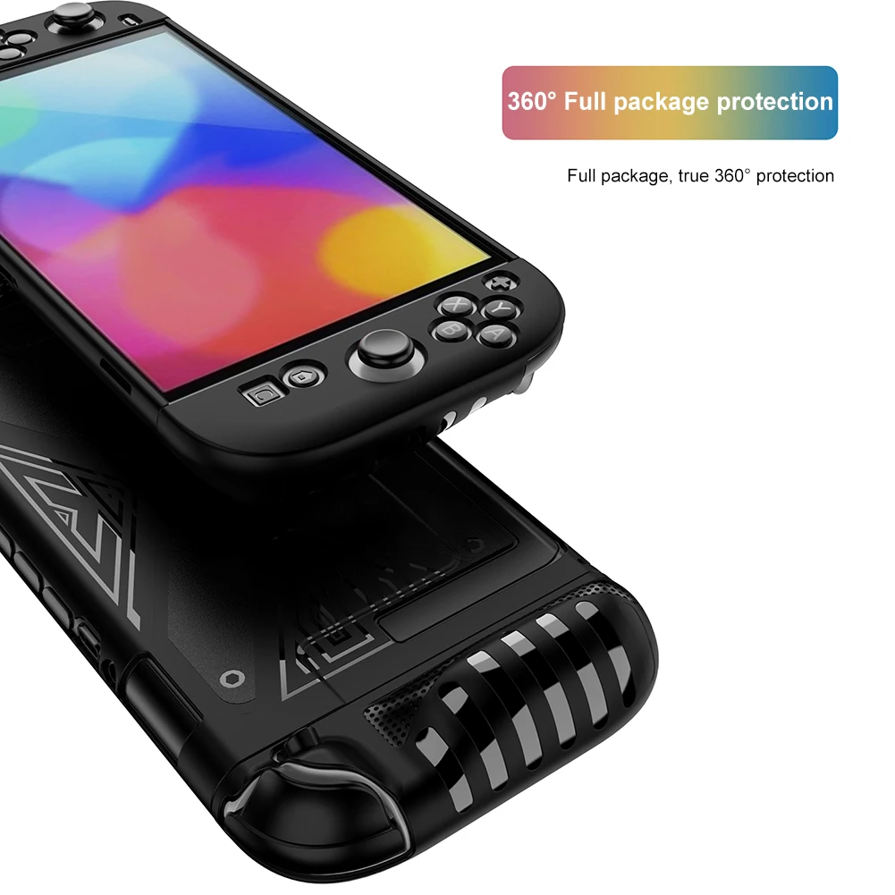 TPU Case for Nintendo for Switch 2 Console Ergonomic Handle Grip Cover Shockproof Skin Case Cover Anti-slip TPU Protection Case