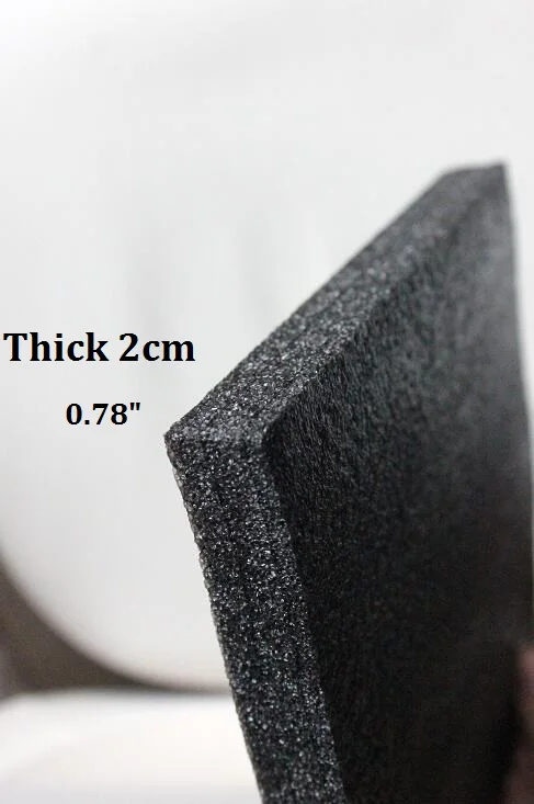 Thickness 2cm Square Black Cushion Polyethylene Foam Sheets Size