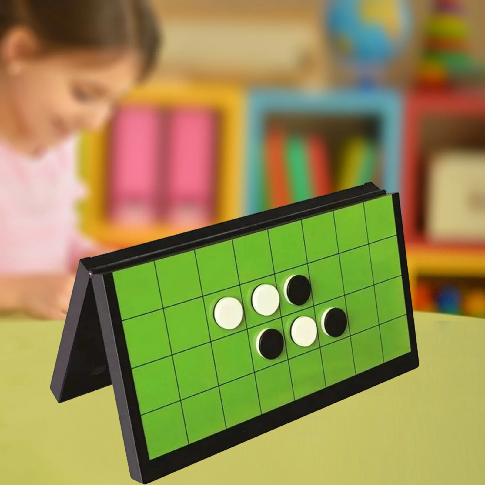 Reversi Chess with Folding Board 64 Game Pieces Portable Folding Reversi Othello Board Chess for Kids Adults board game table games folding chess board