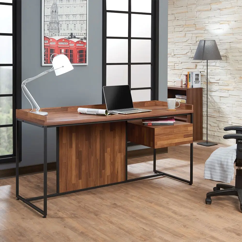

ACME Sara Desk in Walnut & Sandy Black 92445 On-Site
