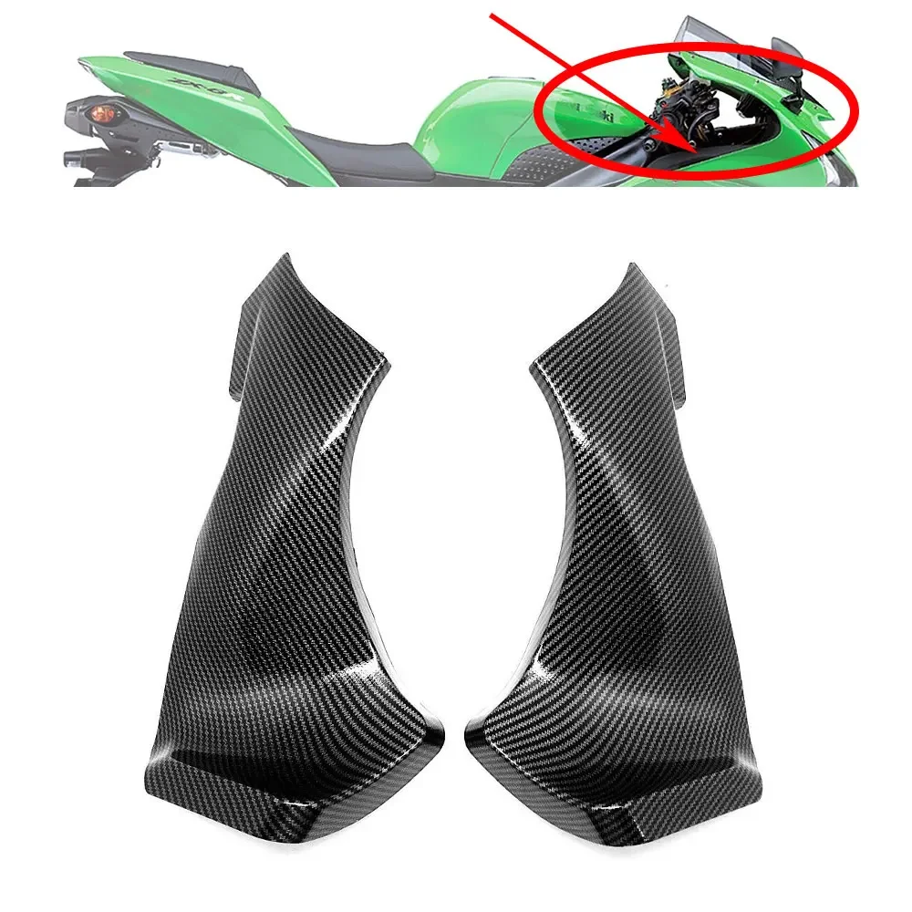 

For KAWASAKI ZX6R 2005 2006 Front Dash Lower Handle Cover Fairing ABS Carbon Fiber ZX-6R Modified Panel Accessories