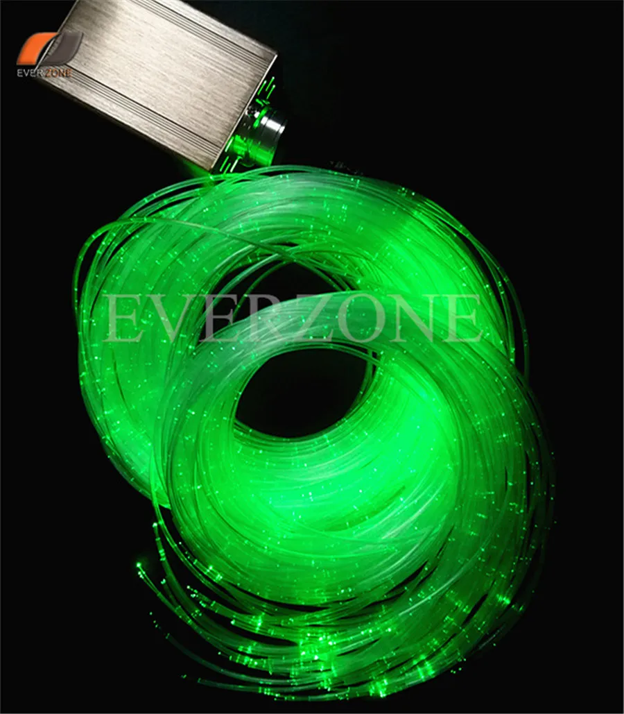 200pcs 1*0.75mm 2m Sensory Sparkle Optic Fiber Light Kit with 16W LED Light Source RF Remote Controller