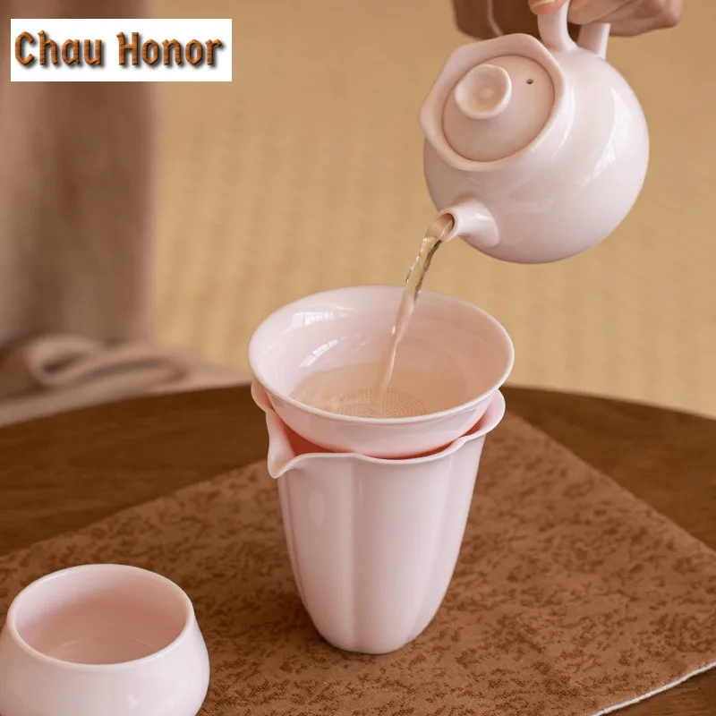 Jade Mud Cherry Powder Ceramics Filter Screen Tea Strainer Tea Leaf Spice Tea Filter Tea Leak Holder Kung Fu Teaware Accessories