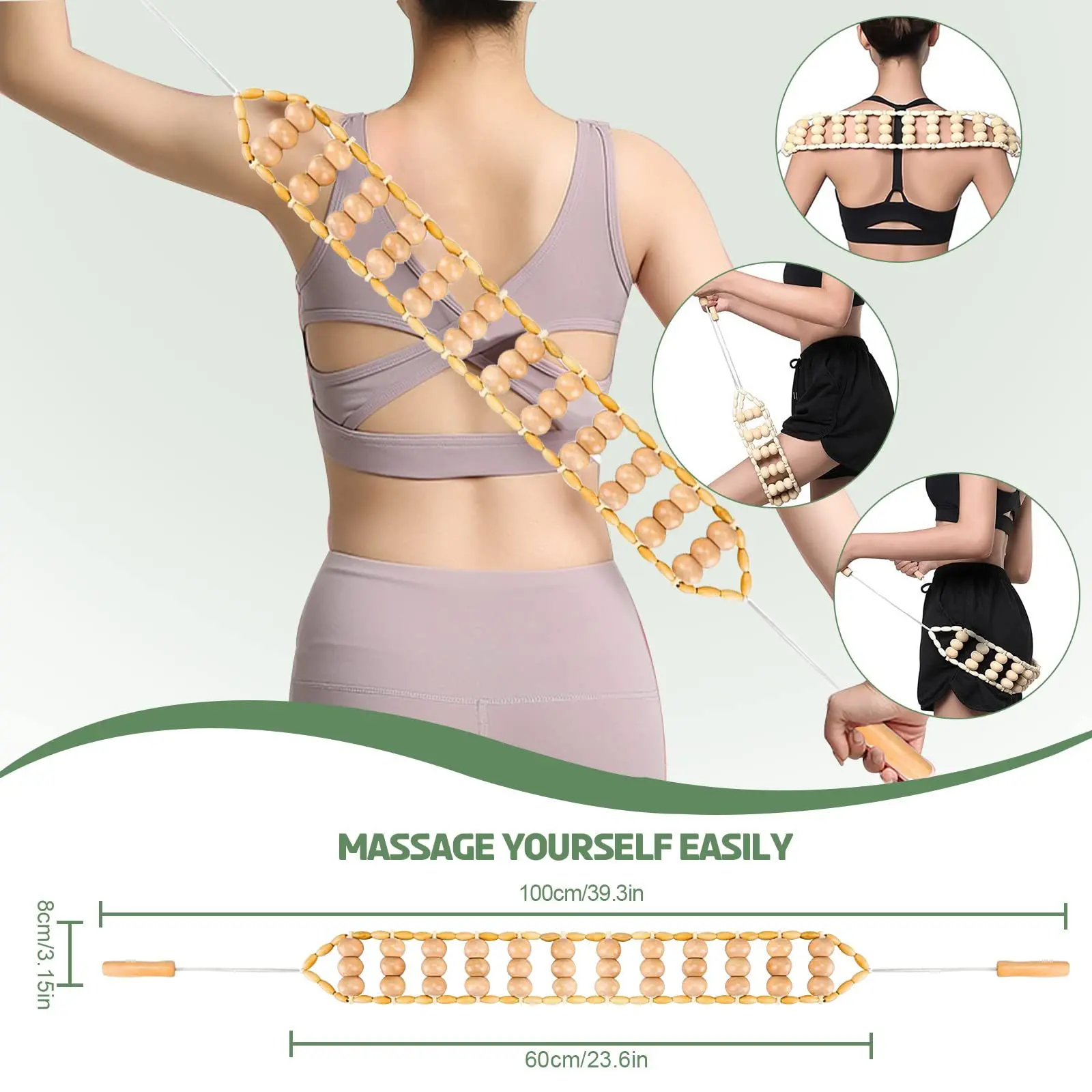 Holz Massage Set Zur Schmerztherapie Und Gegen Cellulite Am Körper_voghion.com