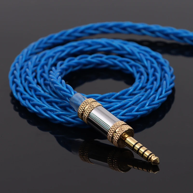 ZiSin-19 8 Core HiFi Earphone Cable With 4.4mm 6.35mm MMCX QDC 