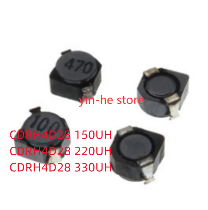 

10 шт., CDRH4D28, 150 мкГн, печать 151, CDRH4D28, 220 мкГн, печать 221, CDRH4D28, 330 мкГн, печать 331, Светодиодная лампа 5*5*3 мм, 4D28