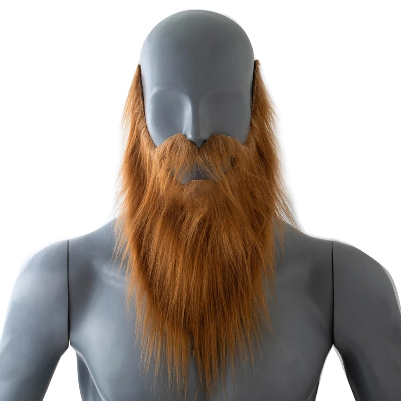 1/4Pcs Fake Beard Costume Halloween Mustache Costume Cosplay Costume Beard Festival Party Supplies for Kids Adults Gift