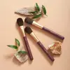 Kit de brochas de maquillaje sintéticas 4 piezas Emoape: Acabado Profesional y Cruelty-Free