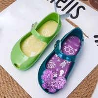 Mini Melissa Brazil Children's Shoes Summer 2024 New Girls' Bow Camellia Jelly Sandals Baby Kids Princess Jelly Beach Shoes Todd 1