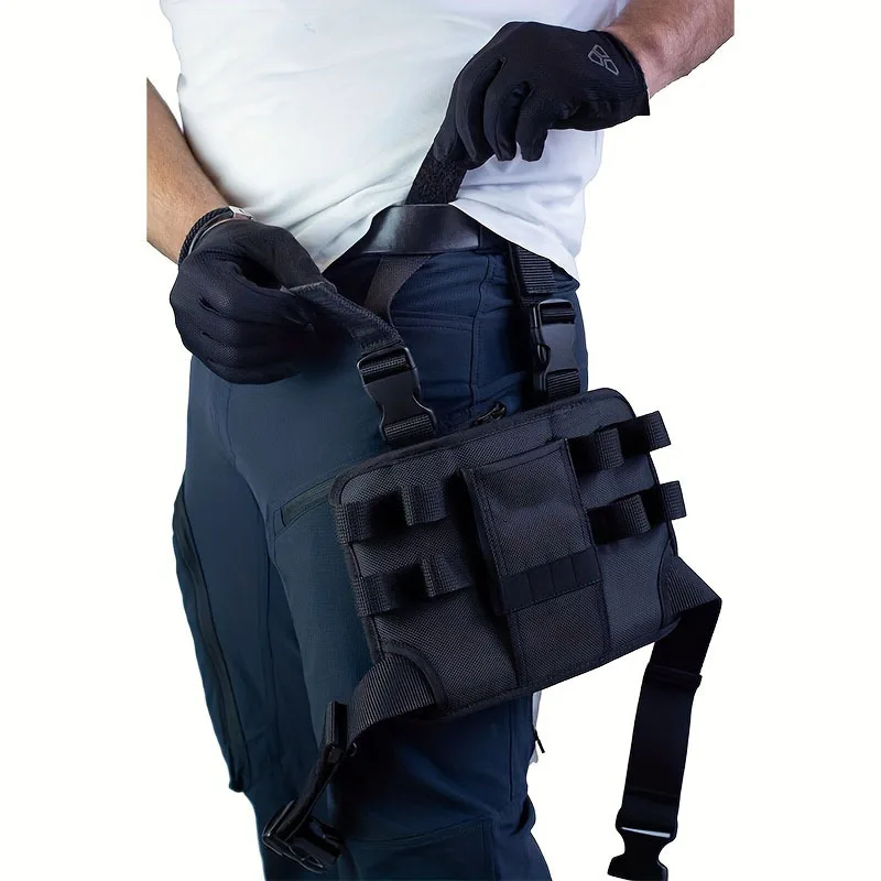 Black Oxford Cloth Electrician Tool Bag Belt for Men and Women