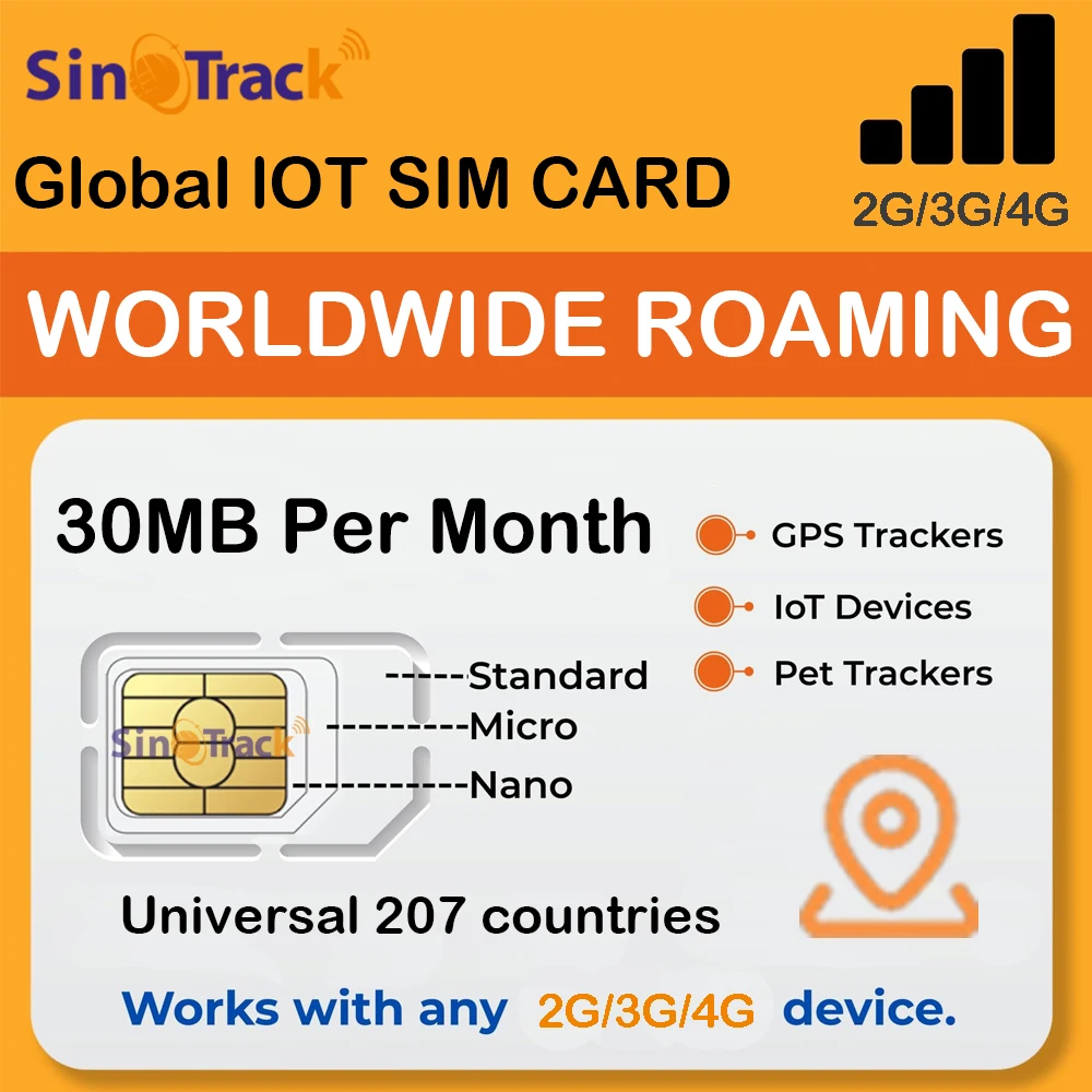Front view of the SIM card
