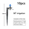 90/180/360° Gardens Adjustable Drip Irrigation Sprinkler Misting Nozzles on 13CM Stake Dripper Inserting Ground Sprayer 5