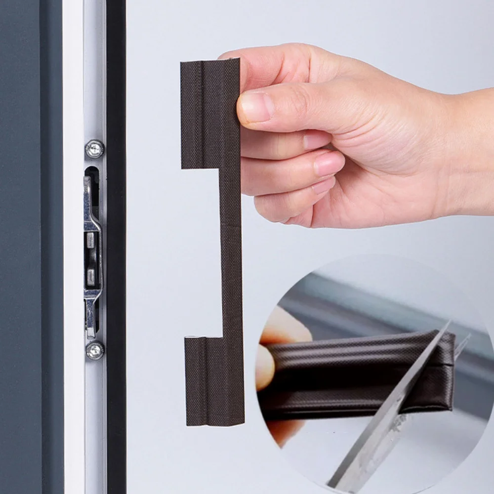 Window S Type Self-Adhesive Soundproof Foam Sealing Strip 6M for Noise Weather Stripping Door Seal Gap Filler Gap Sticking Tape door seal strip sealing strip tape window seal strip sealing tape soundproof foam door weatherstripping sealing strip