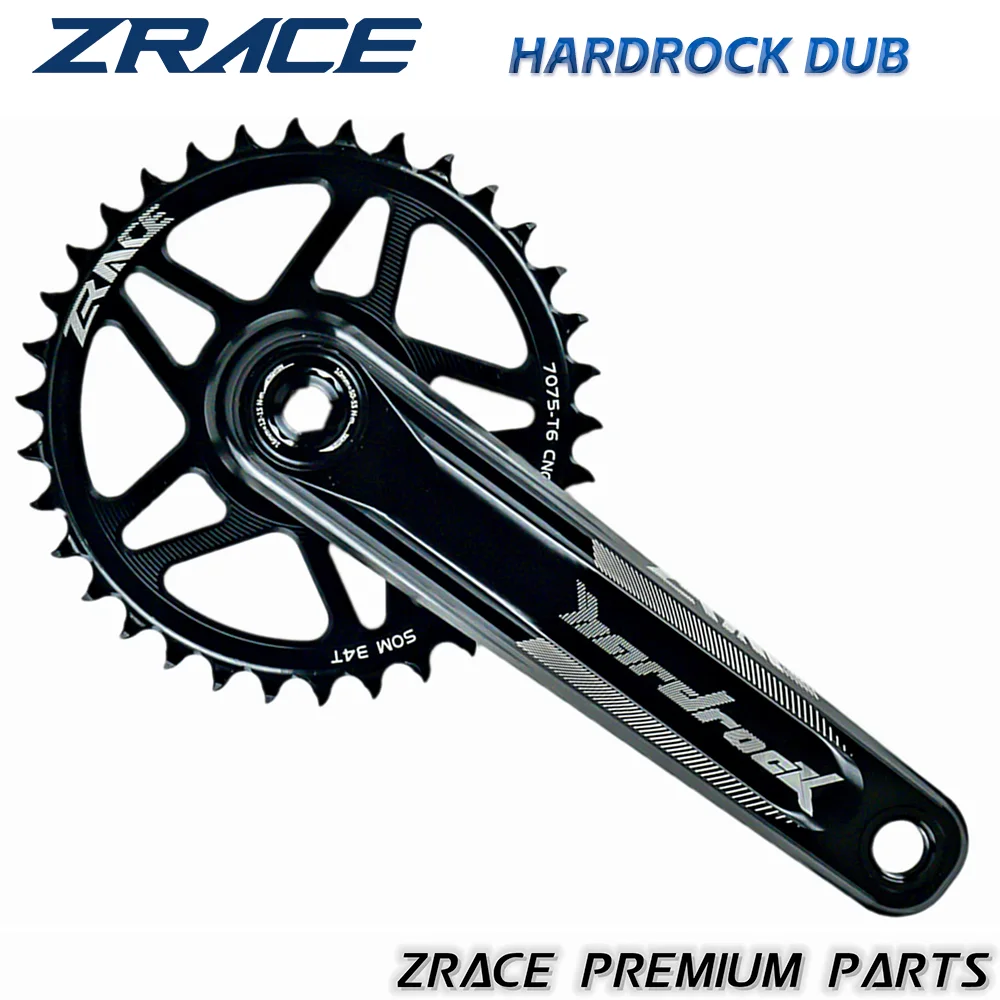 ZRACE HARDROCK - DUB 1 X 10 11 12 Speed Boost Kurbelgarnitur Eagle Tooth für MTB XC/TR/DH/FR 170 / 175mm, 32T/34T/36T/38T, DUB Kettenblattgarnitur