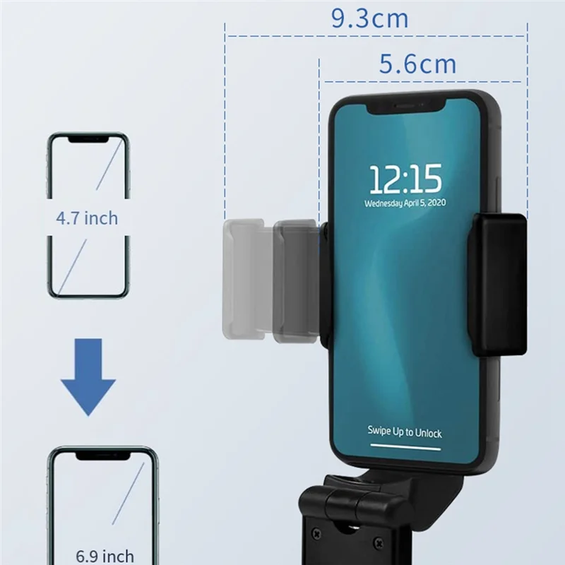A75T 데스크 스탠드 자동차 좌석 비행을위한 비행기 여행을위한 4.7-6.9 인치 전화 용 휴대용 데스크탑 홀더