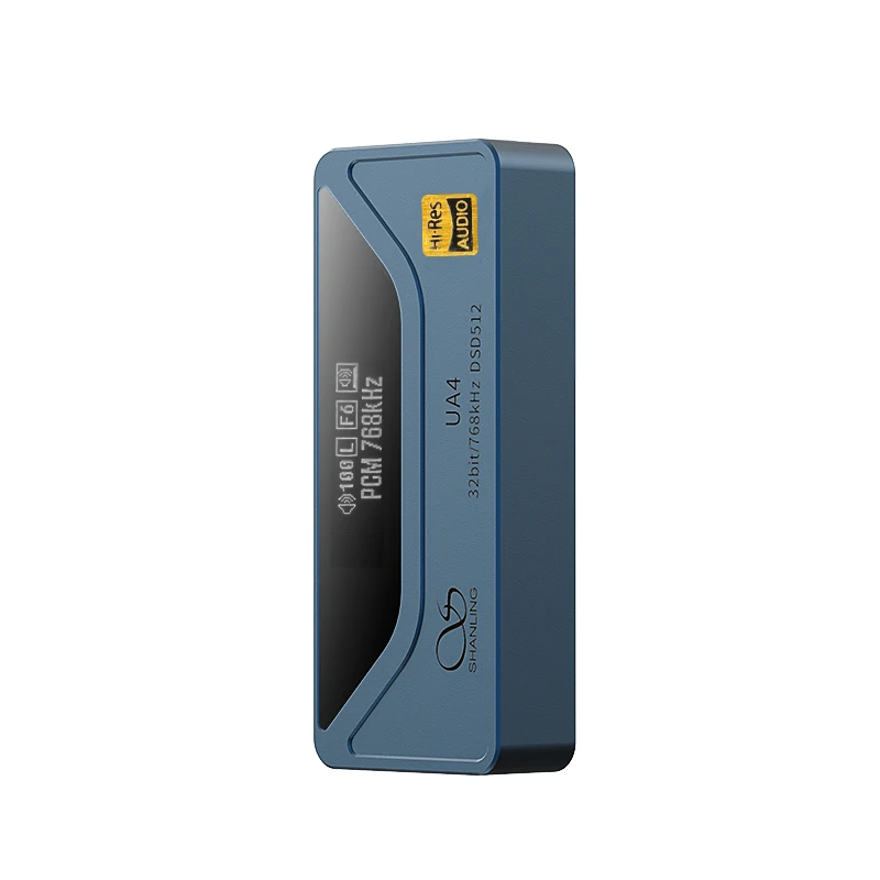 thumbnail image 1 of Amplificador de auriculares DAC USB portátil SHANLING UA4 Blue Audio de alta resolución ES9069Q dual RT6863 PCM768 DSD512 Salida de 3,5/4,4 mm, 1 of 5