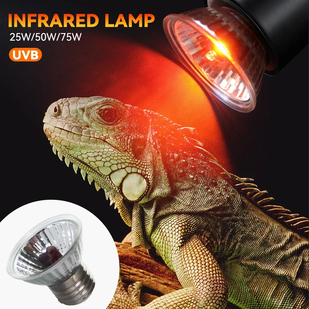 Poultry Heating Light Bulb 25-75W 110/200V Breeding Insulation Animal Husbandry Heating Piglets Baking Lamps 3.0 Infrared Lamps