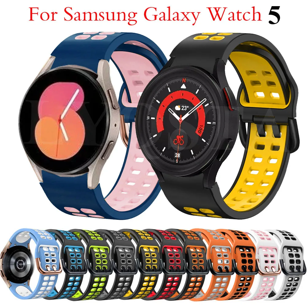 Strap For Samsung Galaxy Watch 4 40mm 44mm Smartwatch Silicone Sport