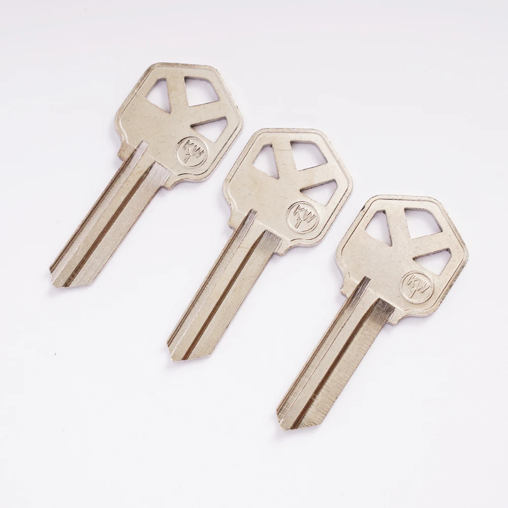 KW1 three hole hotel door thickening unit door key blank key blank material key blanks