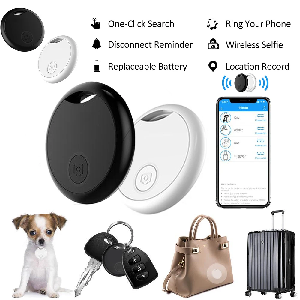 New Mini GPS Tracker Bluetooth 5.0 Smart Positioning AirTag Anti Loss Device Alarm Tag Child Bag